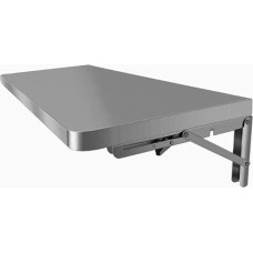 Wall Mounted Folding Table - Stainless Steel Drop Leaf Desk for Small Spaces, Space Saving Food & Laundry, Invisible Floating Shelf, Multifunctional Furniture
