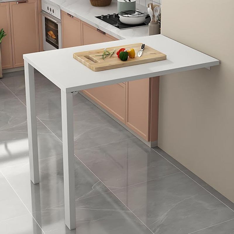 Klappbarer Wandtisch, platzsparende und stabile Werkbank für Küche, Wäsche und kleine Räume