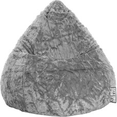 Sitting Point by Magma Fluffy BeanBag L in Medium Grey