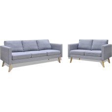 Xichuzi Sofa Set 2-Seater and 3-Seater, Couch for Living Room, for Flats, Lounge Sofa, Sofas & Couches, Relaxing Sofa, Fabric Light Grey