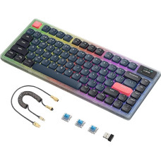 AJAZZ AK832PRO Mechanical Keyboard with Smart Screen, Ultra Thin 75% Low Profile Wireless Keyboard, Supports Bluetooth 5.1, 2.4G and Cable Connection, K3, Compatible with Windows and Mac OS