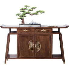 Konsolentisch Moderner Bauernhof Eingangstisch 61 Zoll Konsolentisch, Sofatisch mit Metallgriffen, Flurtisch für Eingang, Flur, Wohnzimmer Konsole In