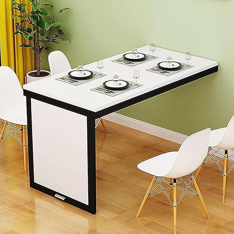 Space-Saving Wall Mounted Folding Dining Table Modern Kitchen & Home Office Desk 31.5