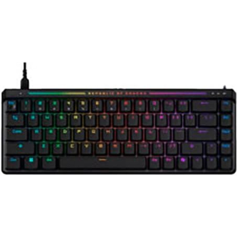 ASUS ROG Falchion Ace HFX Gaming Keyboard Analog 65% Magnetic Switch ROG HFX Quick Recording Touchpad 8000Hz Five Layer Damping Case ABS Keys Spanish QWERTY