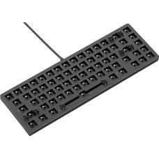 Glorious Gaming GMMK 2 Compact 65% Barebones (Frame Only) - Mechanical Gaming Keyboard Skeleton, Compact TKL (65%), Aluminium, Customisable, RGB, American/ANSI Layout - Black