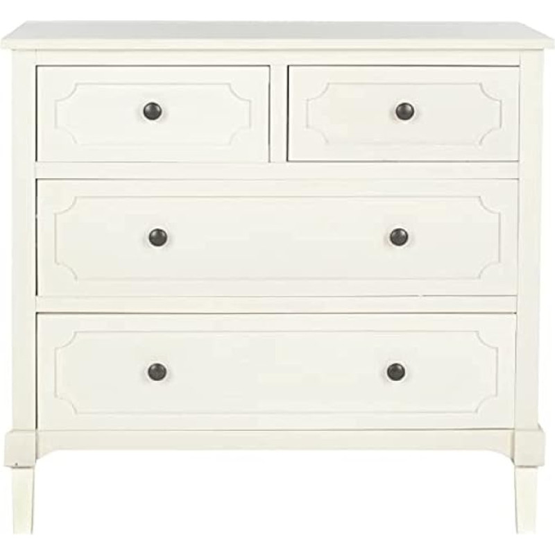 SAFAVIEH Modern Wooden Console with Storage, White, 80 x 35 x 75 cm