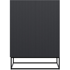 Selsey Veldio Chest of Drawers 90 cm 2 Doors 3 Compartments Black Legs