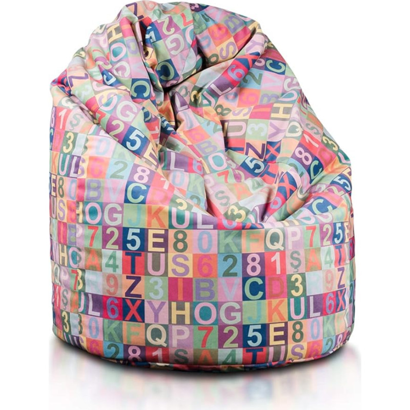 Ecopuf Modern Bean Bag L - Outdoor and Indoor Bean Bag Made of Polyester with Anti-Loss Zip