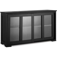 Goplus Sideboard, Kitchen Cupboard, Side Cupboard, Bathroom Cabinet, Multi-Purpose Cabinet with Sliding Doors, Choice of Colours