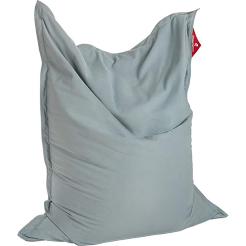 QSack Indy Bean Bag with Lining and Tested for Harmful Substances EPS Toxproof Micro Beads, 140 x 180 cm Indoor Bean Bag XXL, Blue Grey