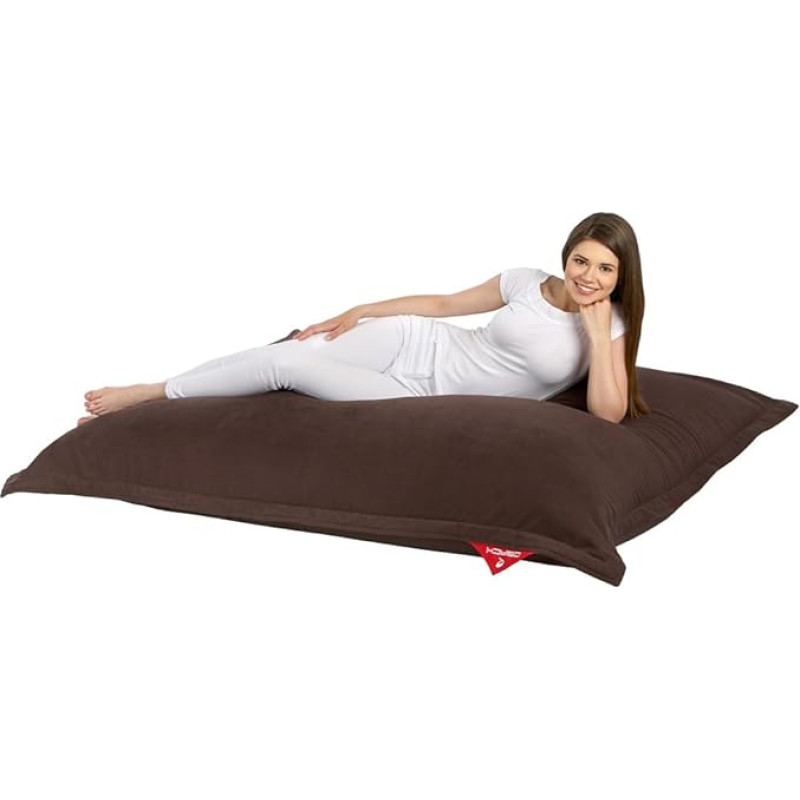 QSack Indy Bean Bag with Micro Beads, Made with German Quality Filling, EPS, HBCD-Free, Indoor Bean Bag with Inner Cover, 140 x 180 cm