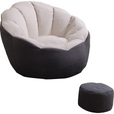 Amsg Bean Bag (No Padding) Seat Cushion Floor Cushion Indoor/Outdoor Seat Chair Garden Cushion Lounge with Backrest Seat Chair or Lightweight Recliner Chair, C, 95 cm x 95 cm x 75 cm