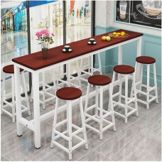 Console Tables Hallway Narrow Behind Sofa Table Modern Wooden Bar Table Kitchen Counter Height Dining Room High Console Sofa Table for Home Bar 160 x 40 x 100 cm Teak