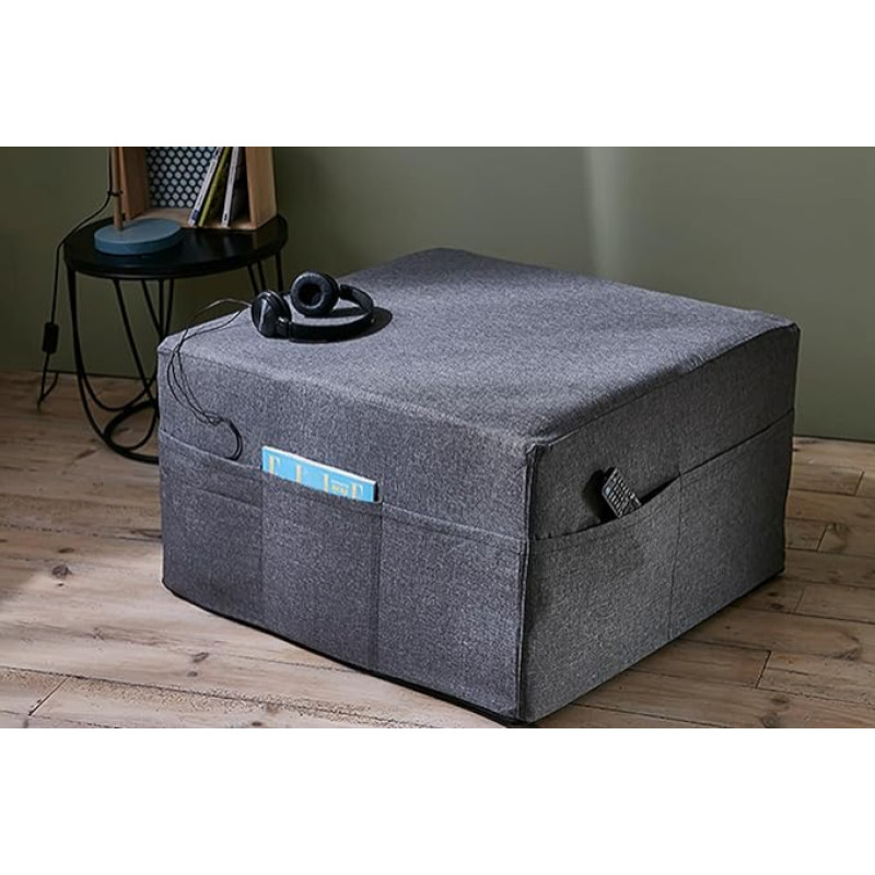 Abeil Luxury Guest Bed Grey Polyurethane with 4cm Top Layer Memory Foam Memory Foam Single