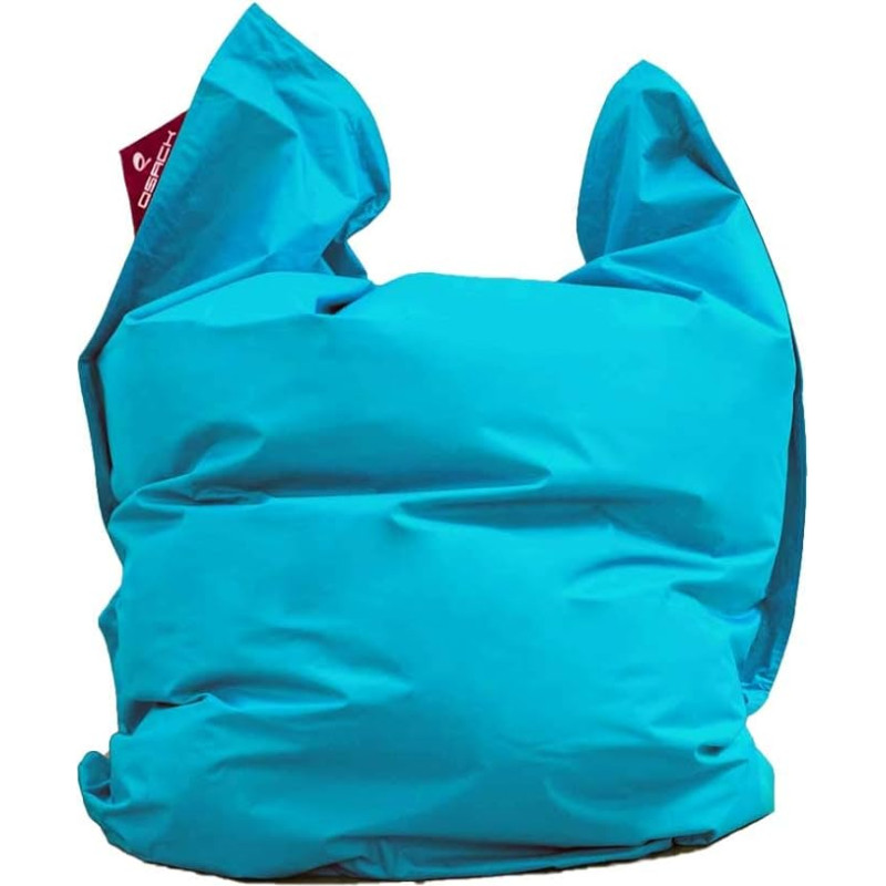 QSack Outdoor Bean Bag XXL, German Quality Filling, 140 x 180 cm (Turquoise)