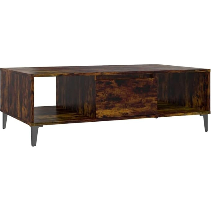 vidaXL Coffee Table Side Table Living Room Table Coffee Table Sofa Table Tea Table Storage Table Living Room Smoking Oak 103.5 x 60 x 35 cm Wood Material