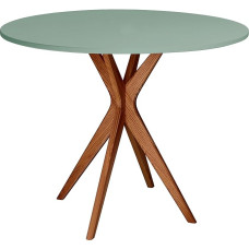 JUBI Round Dining Table 70 cm Oak Green
