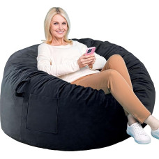 Sitzsack-Stühle, Memory-Schaum-Sitzsack-Stuhl für Erwachsene/Jugendliche/Kinder, niederländisches Samt, faule Sofamöbel mit abnehmbarem High-Rebound-Memory-Schaum für Wohnzimmer, Schlafzimmer