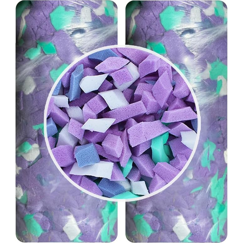 cuculemon Shredded Memory Foam Bean Bag Filling, Premium Quality Bean Bag Filling, Comfortable Bean Bags for Bean Bags, Various Cushions, Sofa Cushions, Multicoloured Bed