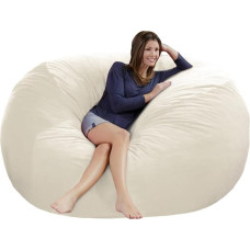 HOWSEESNOW Large Bean Bag Cover Soft Fluffy Dutch Velvet Bean Bag Cover 5ft (No Filler, Cover Only) Comfortable 60