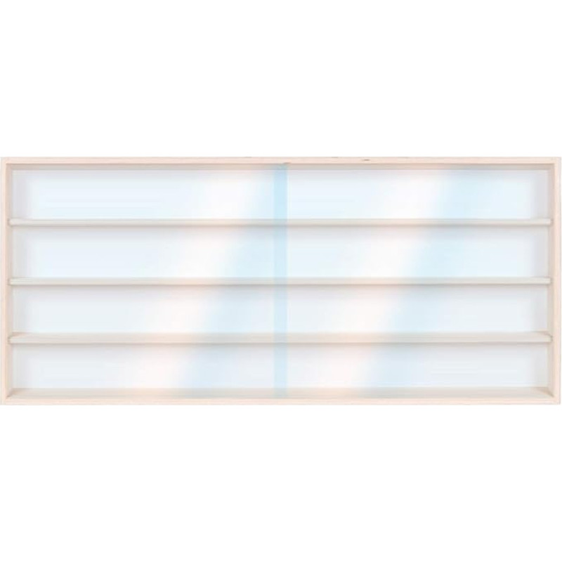 Alsino V-120.4A HO & N Display Cabinet H0 120 cm 4 Compartments with Grooves