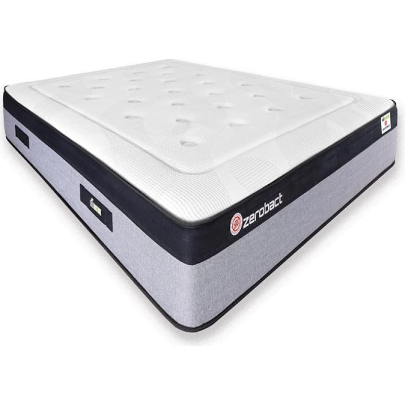 Matnature Zerobact High Resilience Mattress Antibacterial Mattress High Comfort and Strength Height 30 cm Breathable