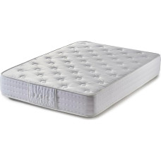 Imperial Confort 25 Paris Polyurethane Foam Stretch 3D Airfresh Fabric, White/Brown, 150 x 190 cm