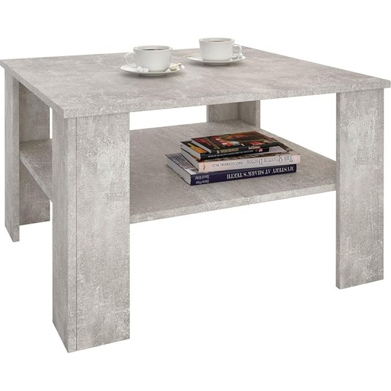 Caro-Möbel Felice Coffee Table Side Table Living Room Table Storage Room, 68 x 68 cm