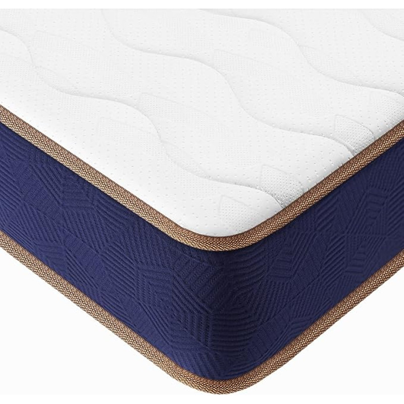BedStory Pocket Spring Mattress Blue 90 x 190 x 23 cm