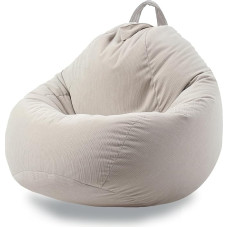 Stofftier-Aufbewahrungs-Sitzsack-Stuhlbezug (ohne Füllstoff), waschbar, ultraweicher Cord-Sitzsackbezug für die Organisation von Plüschtieren, Sitzsack für Erwachsene