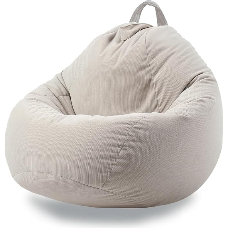 Stofftier-Aufbewahrungs-Sitzsack-Stuhlbezug (ohne Füllstoff), waschbar, ultraweicher Cord-Sitzsackbezug für die Organisation von Plüschtieren, Sitzsack für Erwachsene