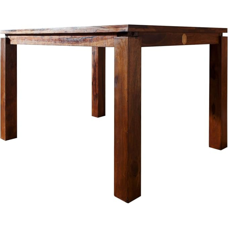 Sheesham Solid Wood Dining Table 90x90 Life Honey Wood Furniture Metro Life # 151