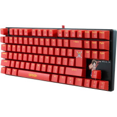 FRTEC TKL Wired Mechanical Gaming Keyboard One Piece Luffy Brown Touch Screen Anti-Ghosting Compatible with PC, Mac, PS5, Switch, Xbox Series X/S (QWERTY) (One Piece Keyboard)