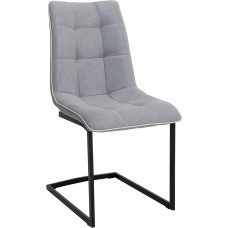Riess Ambiente Miami Cantilever Chair Light Grey Matt Black Frame Dining Room Chair Conference Chair Upholstered Chair Kitchen Chair Swing Chair Industrial