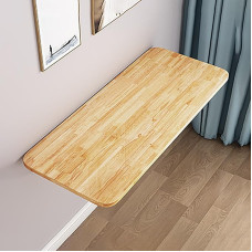 Wall Mounted Folding Table Space-Saving Floating Countertop for Kitchen & Laundry Easy Assembly Versatile Wall-Mounted Dining Table for Office Study & Restaurant Use.