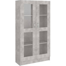 vidaXL Cabinet Concrete Grey 82.5 x 30.5 x 150 cm Wood Material