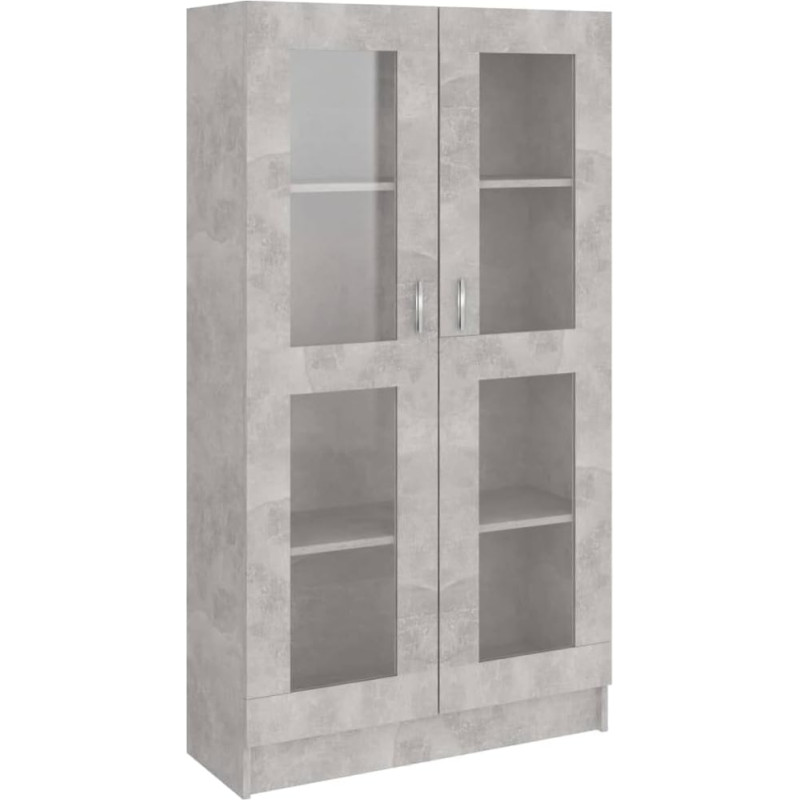 vidaXL Cabinet Concrete Grey 82.5 x 30.5 x 150 cm Wood Material