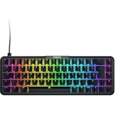 Fnatic Gear STREAK65 Mechanical Gaming Keyboard with LED RGB Backlight Speed Silver Switch - Small, Compact and Portable Keyboard Layout (65%) (German Layout; QWERTZ)