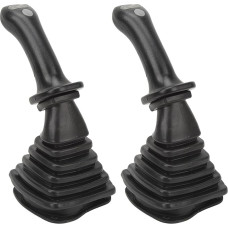 Excavator Joystick Kit 2 Pieces 3 Button Excavator Joystick Grips with Dust Cover Replacement for Doosan DH DX150 215 225 300 370 9C