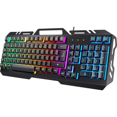 Gaming Keyboard, TedGem PC Gaming Keyboard PS4 Gaming Keyboard USB Wired Gaming Keyboard 19 Keys Anti-Ghosting with LED Illuminated Keyboard for PC / Laptop / PS4 / Xbox One (German Layout).