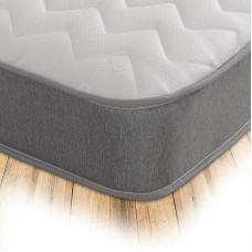 Starlight Beds Single Memory Foam Hybrid Mattress with Feathers and Memory Foam 190 x 190 cm Grey/White
