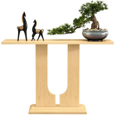 JYBNBBE Console Sofa Table Behind Coffee Table, Narrow Console Table, Entrance Table, High Side Table, Solid Wood Table for Hallway, Tea Room, Chi, A-80 x 30 x 80 cm