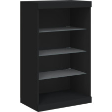 vidaXL Sideboard with LED Lights Black 60.5 x 37 x 100 cm