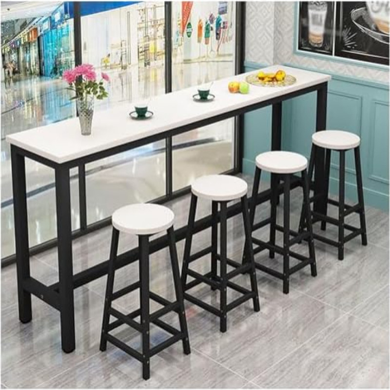 Konsolentische für den Flur, schmal, hinter dem Sofatisch, moderner Stehtisch aus Holz, rechteckig, Esstisch in Thekenhöhe, Langer Frühstücks-/Küchen-Stehtisch, schmaler Konsolen-Sofatisch f