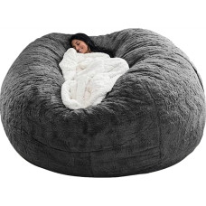Multifunctional Bean Bag Chair Bean Bag Cover, Large Adults Children Living Room Furniture, Soft and Comfortable Bean Bag Cover, Can Relax and Sleep Easy to Clean (no filling) (180 cm)