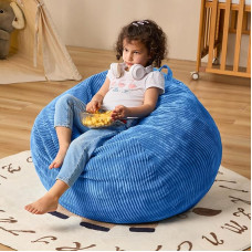 Cansunna Sitzsack in Tropfenform, klein, Blau