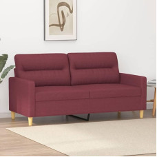 SECOLI 2-Seater Sofa 2-Seater Sofa 2-Seater Sofa Two Seater Sofa Sofas & Couches Small Sofa for Teenager's Room Sofa Living Room Couch 2 Seater Wine Red Fabric 2-2-Seater 140 cm