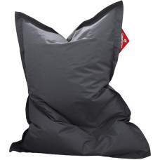 QSack Outdoorer Children's Bean Bag with Inner Cover and Toxproof Micro Beads, Tested for Harmful Substances, 100 x 140 cm (Dark Grey)