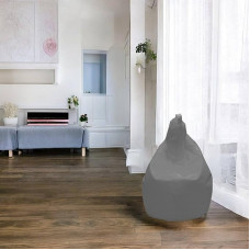 Dmora Elegant Bean Bag Grey 80 x 120 x 80 cm