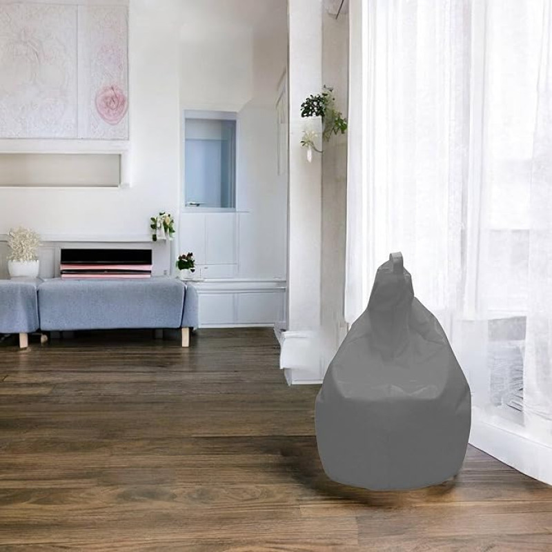 Dmora Elegant Bean Bag Grey 80 x 120 x 80 cm